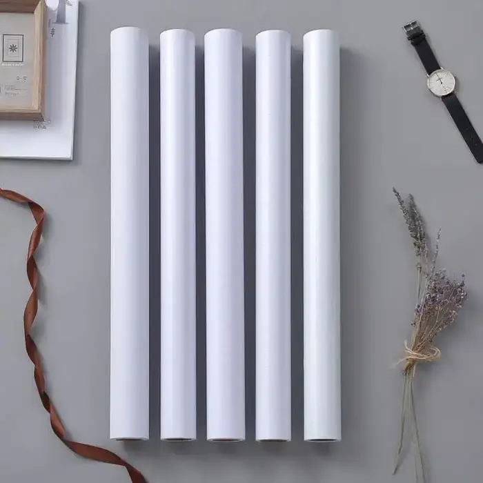 Papier peint auto-adhésif blanc pur