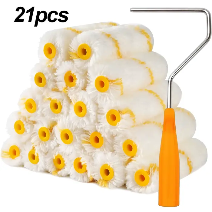 10/21 pièces rouleau de peinture brosse poils denses Latex