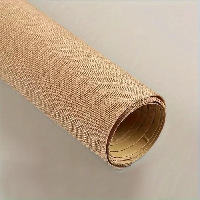 Rouleau de papier de toile de jute auto-adhésif
