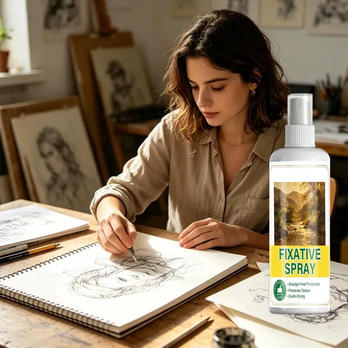 Nouveau Spray Fixateur d'Art 100ml Séchage Rapide Anti-taches Revêtement