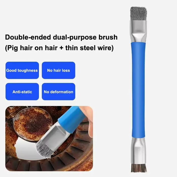 Brosse de réparation de précision avec conception antistatique pour le nettoyage des cartes mères