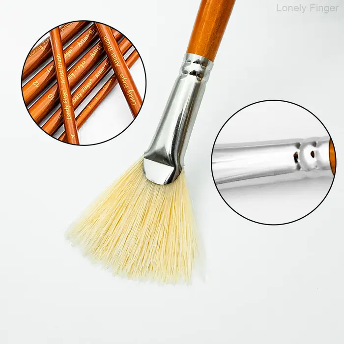 Pinceau en éventail pour peinture
