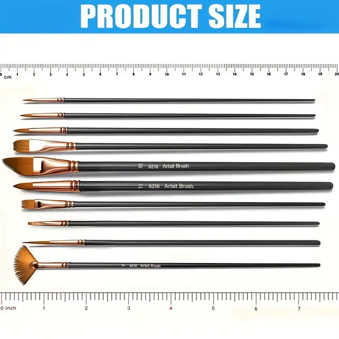 Ensemble de pinceaux de peinture professionnels pour artistes