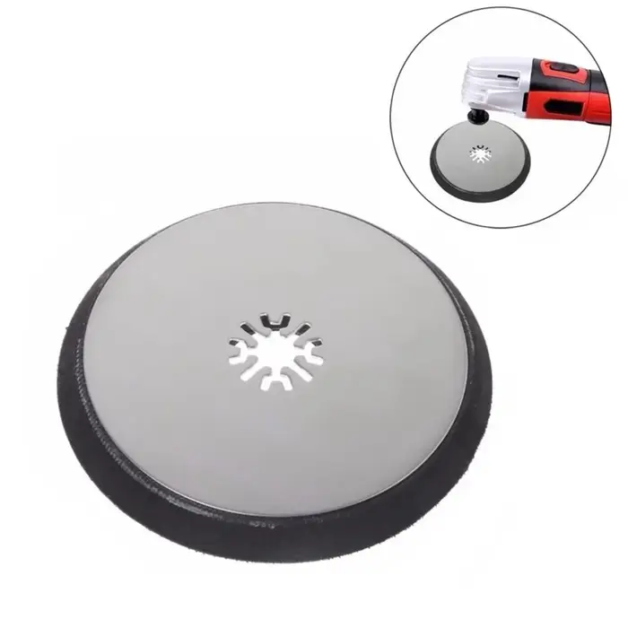 Tampon de Ponçage en Acier Inoxydable, Outil Multifonction Osccorporelle, 115mm Rond, pour Fein Multimaster Chicago