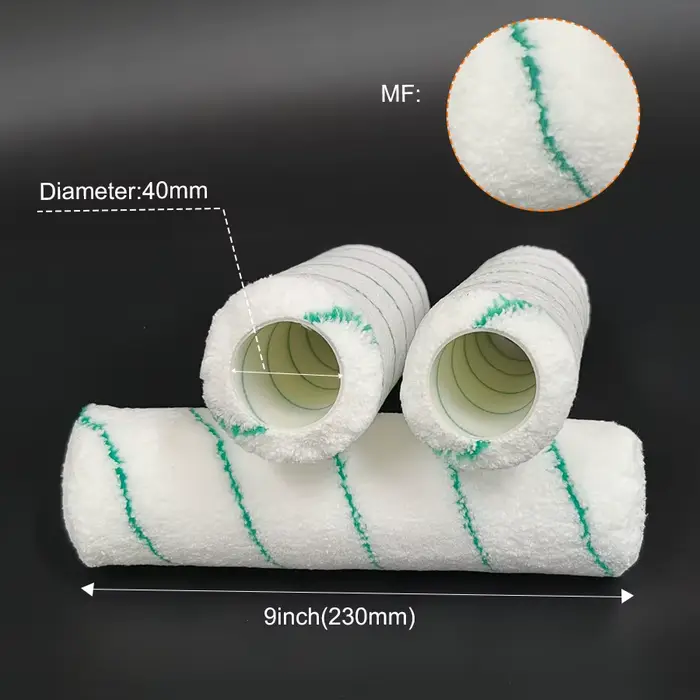 10 rouleaux de peinture en microfibre tissée de 9 pouces x 1