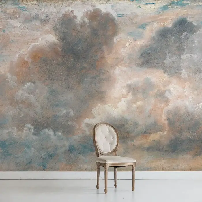 Papier peint nuage Vintage, peinture ancienne murale pour la décoration de la maison/décoration de l