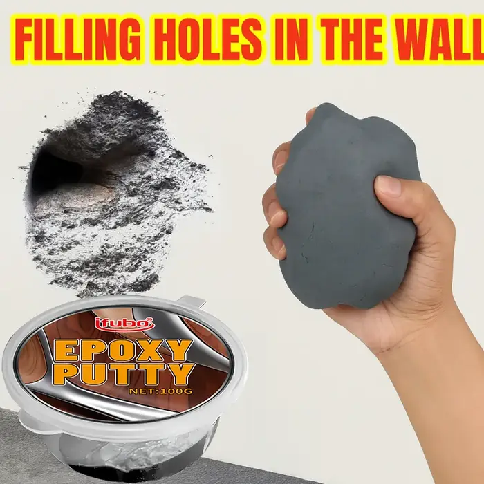 IFUBO 100G Mastic époxy Haute dureté Imperméable à séchage rapide Composé de réparation pour plastique métal bois