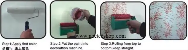 Rouleau de peinture à grain de bois NCCTEC de 7 pouces | Rouleaux