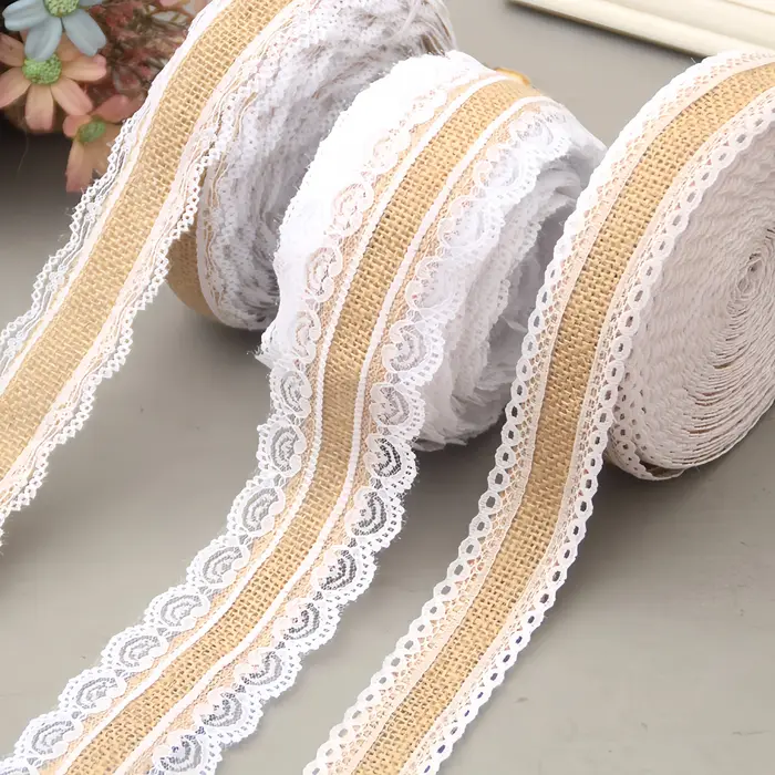 Ruban en toile de Jute naturelle de 2/5 mètres