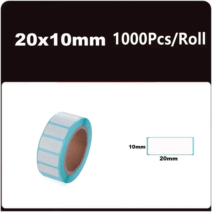 700 pièces/rouleau 40*20/40*30/50*30mm fournitures d'impression étiquette thermique autocollant papi