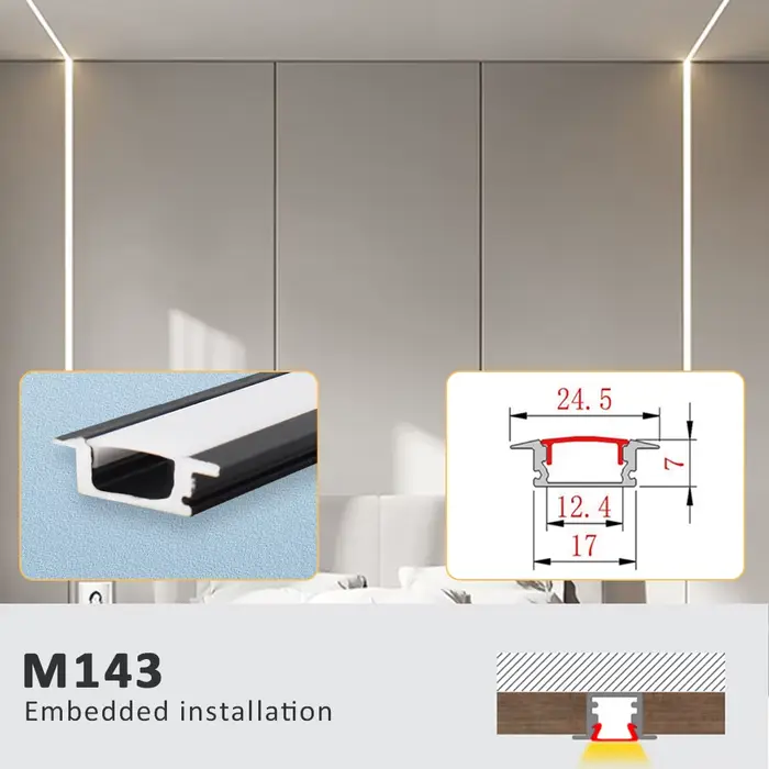 Profilé en aluminium pour bande LED