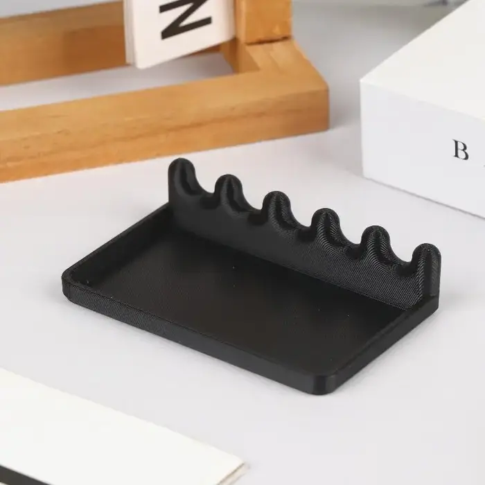 Support de pinceaux portable avec plateau anti-goutte