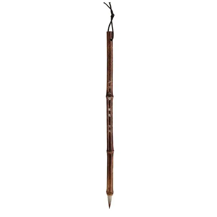 Bambou loup cheveux dessin cruciforme étudiant artiste chinois pinceaux Script écriture brosse calli