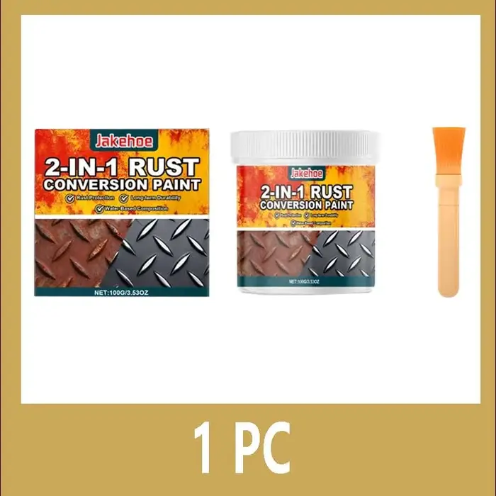 Peinture 2-en-1 convertisseur de rouille et apprêt métallique, résistante à la chaleur et aux UV, fi