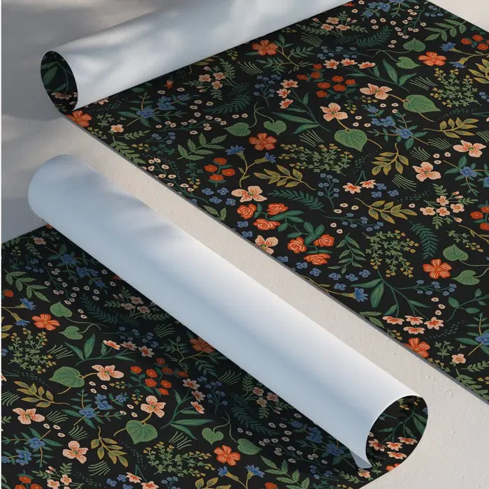1 rouleau fond noir motif floral épaissi résistant à l'humidité papier peint auto-adhésif imperméable décoration de la