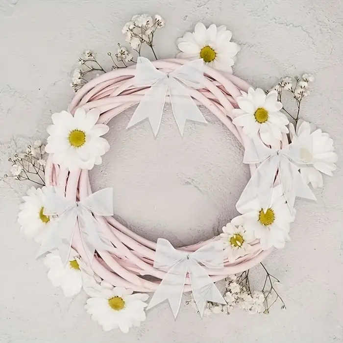 1 pièce/2 rubans en tissu de soie transparent blanc