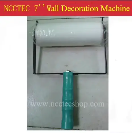 Machine de décoration de peinture murale à cadres angulaires de 7 pouces, avec 1 rouleau éponge, liv
