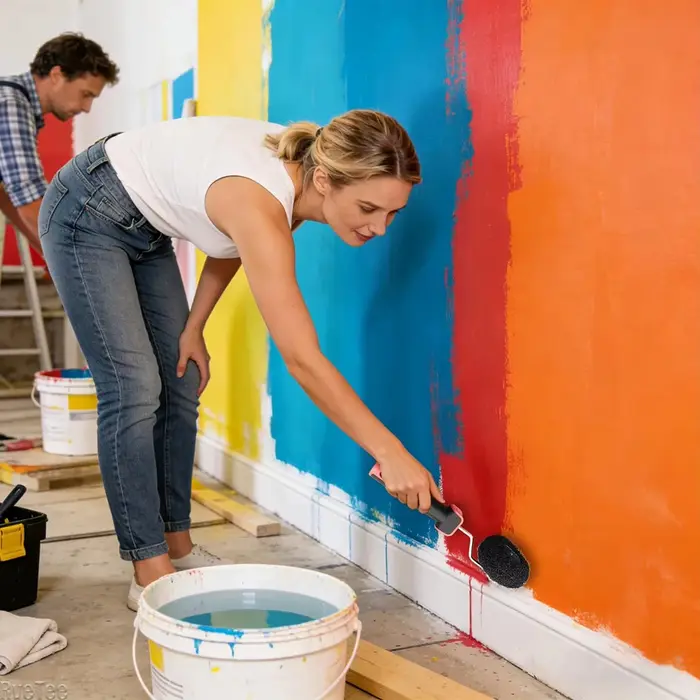 Rouleau de peinture en forme de citrouille pour coins et bordures