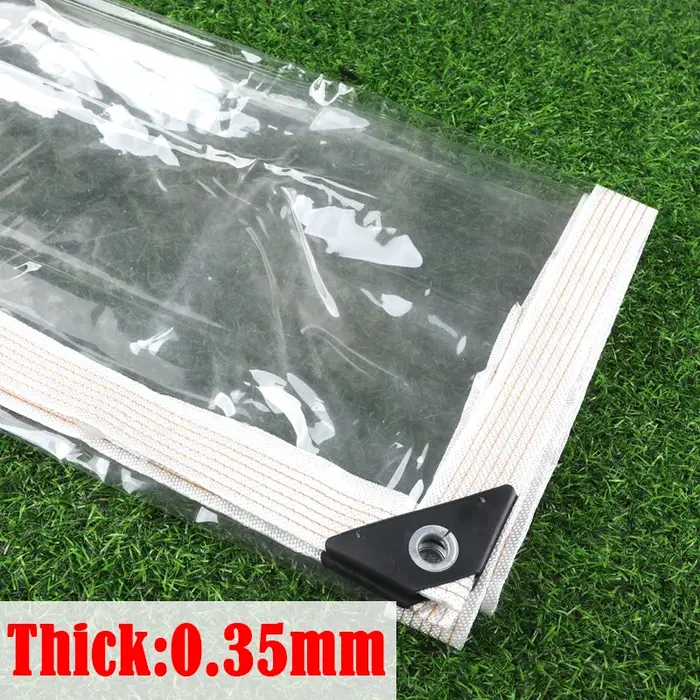 Bâche transparente imperméable en PVC personnalisée