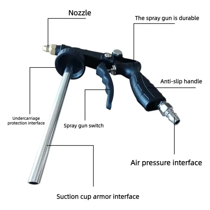 Pistolet de pulvérisation réglable pour peinture aérographe