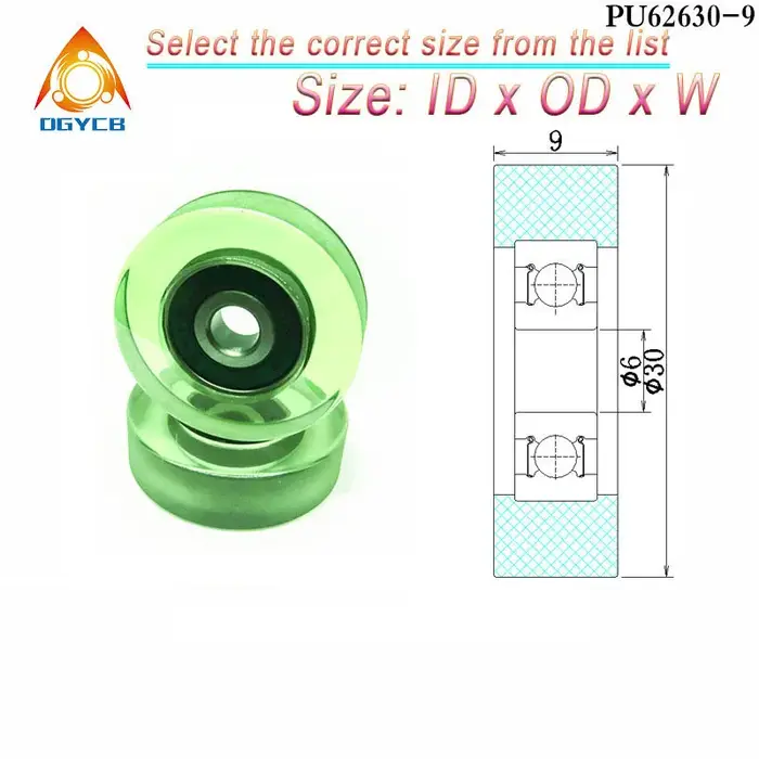 1 rouleau en PU enduit 6x30x18 PU62630-18 DE 30mm