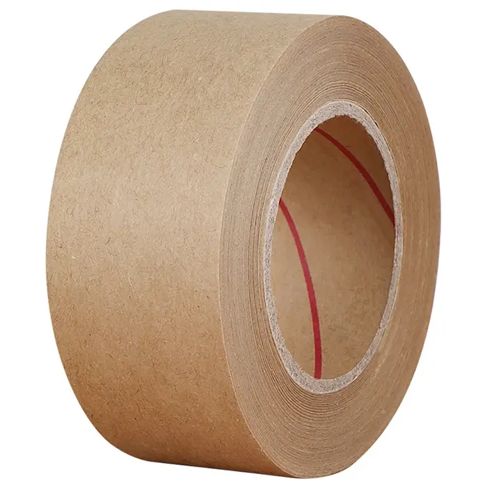 Ruban de papier kraft activé par l'eau, gommé, renforcé, adhésif, amidon, colle, cuillère à soupe, r