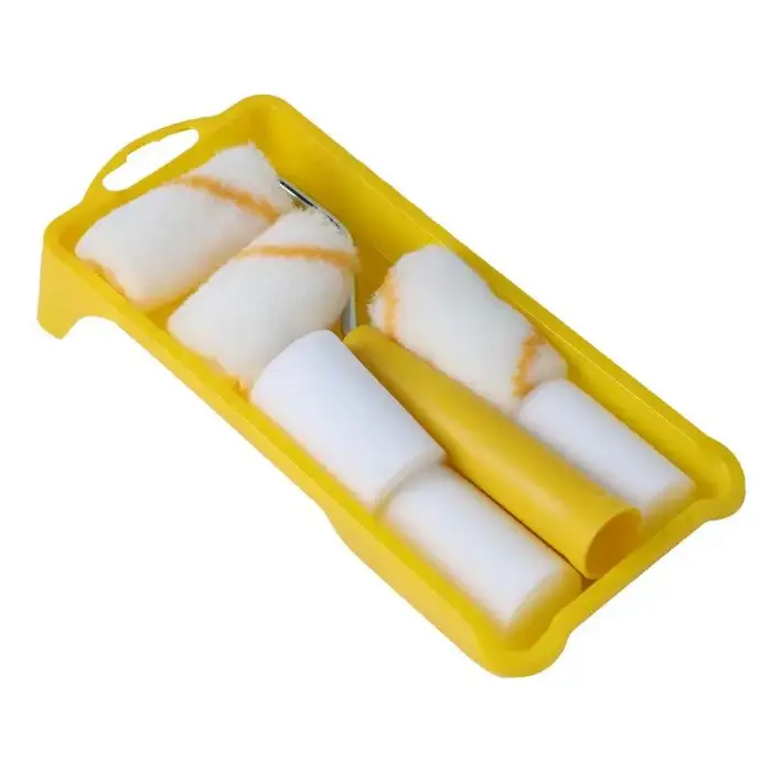 Rouleau à peinture de 2 pouces avec 6 couvercles, petit rouleau à peinture pour peindre les murs, en