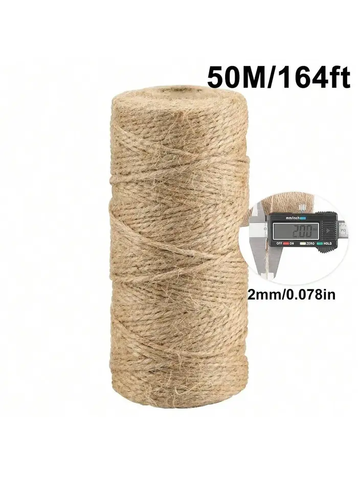 Corde de Jute Naturelle Bionickel able pour Chat, Décoration de Maison, Sans Odeur, à Gratter, Fait 