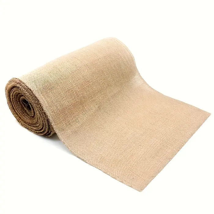 Rouleau de tissu en toile de jute de 15 cm × 2 m