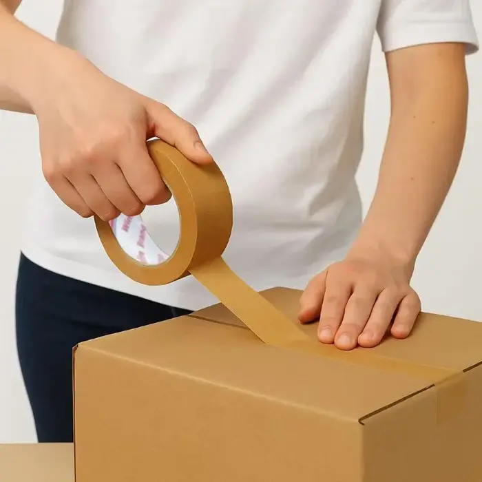Ruban de masquage auto-adhésif en papier Kraft inscriptible