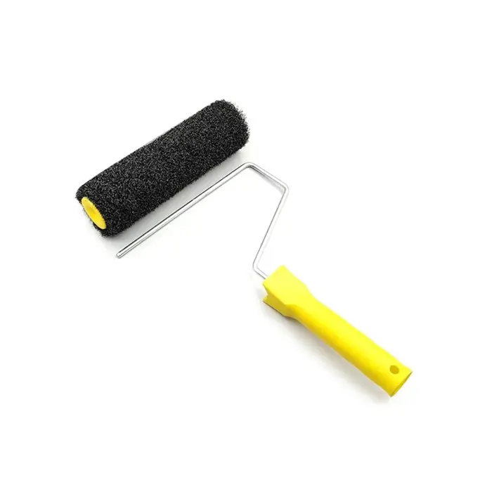 Rouleau brosse en fibres pour mastic 9 pouces – Application texture murale – Outil de bricolage pour la décoration intérieure