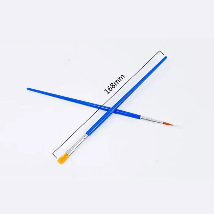 Pinceaux Plats pour Peinture, Petit Volume, Accessoires Essentiels, 50 Pièces