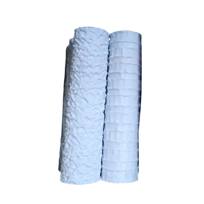 Ensemble de rouleaux texturés blancs