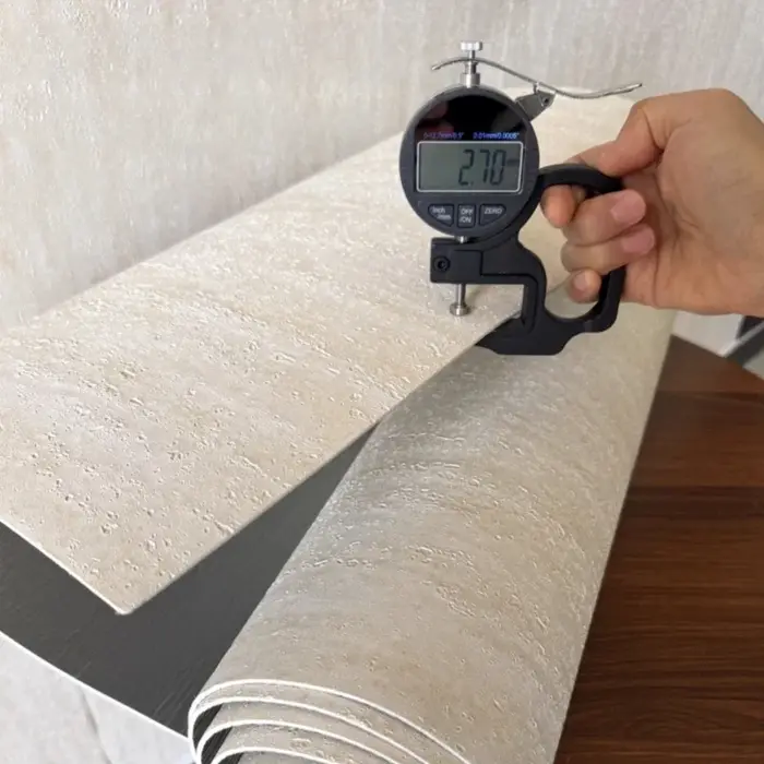 Papier peint auto-adhésif en fausse pierre de travertin 3D