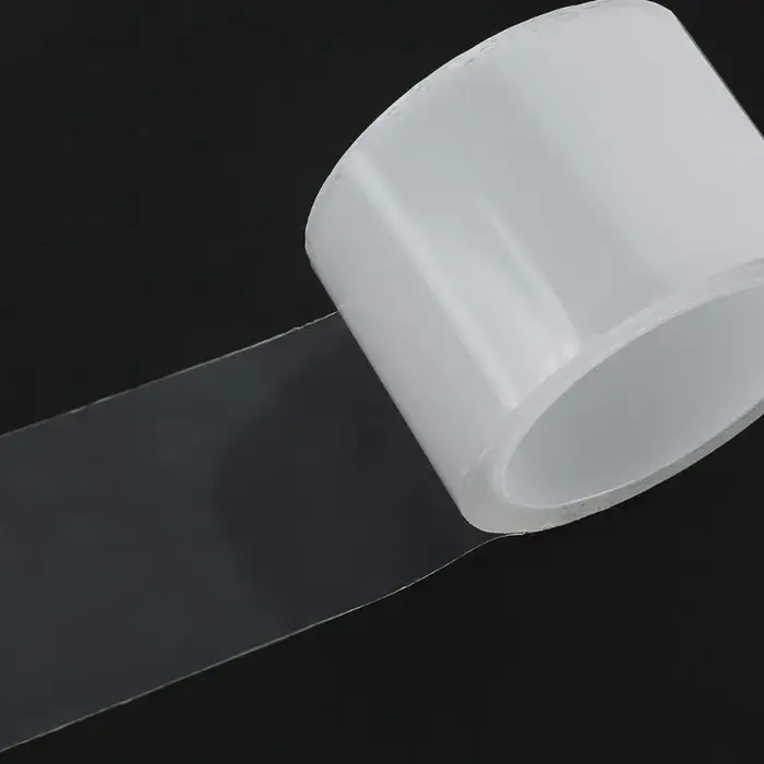 Ruban adhésif transparent 7cmx5m pour protection de seuil de porte - Film transparent anti-rayures e