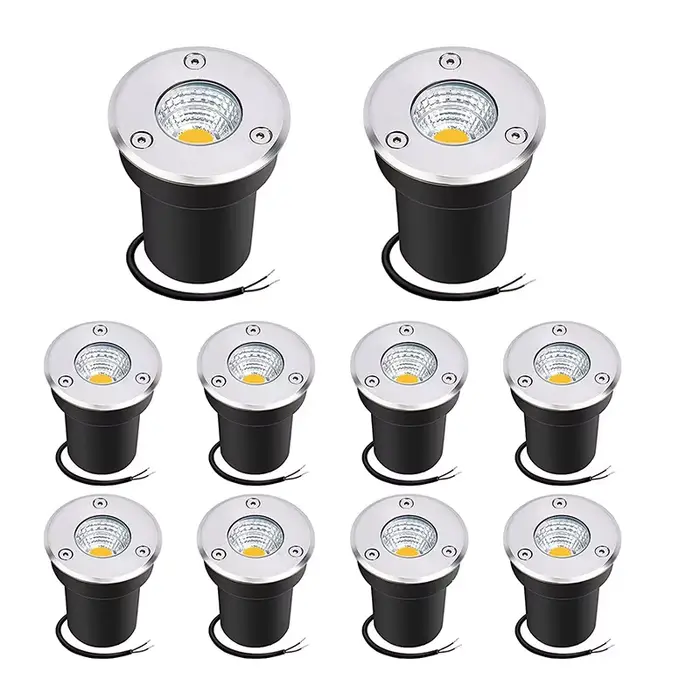 6 pièces éclairage de jardin extérieur IP67 LED étanche lumière souterraine 5W10W15W lumière enterré