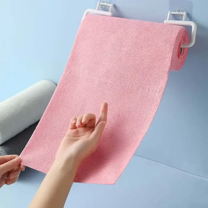Rouleau de chiffons de nettoyage en microfibre détachables