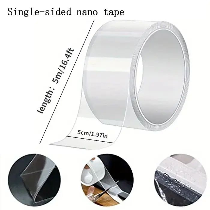 Nano ruban d'étanchéité étanche multi-surfaces – Résistant aux taches et facile à appliquer
