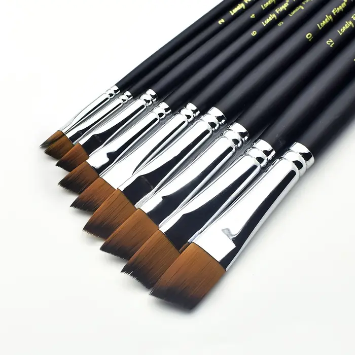Ensemble de 9 pinceaux à peinture angulaires