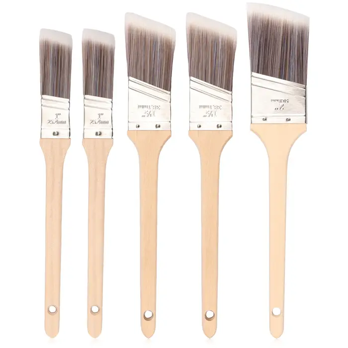 Ensemble de pinceaux à peinture pour ceinture coudée en bois Verstaile