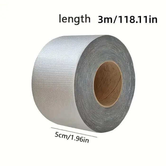 Ruban adhésif en aluminium imperméable et robuste – Résistant aux hautes températures, joint instant