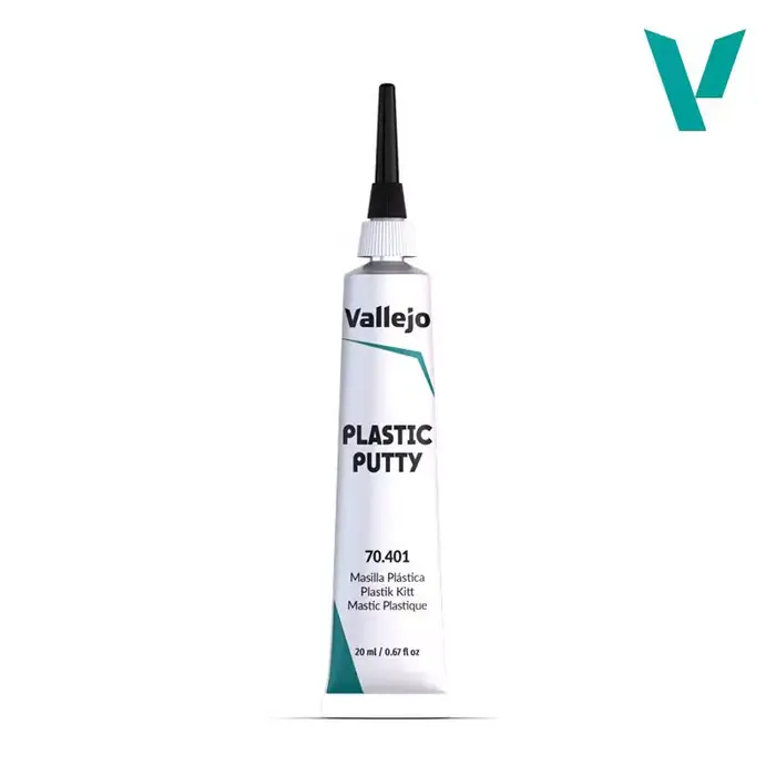 Vallejo - Mastic plastique 20 ml (0,67 fl.oz.) | Blanc, Opaque, Finition Consistant