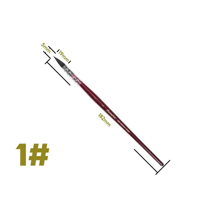 Pinceaux de dessin pour peinture à la main, 1 pièce, stylo professionnel pour aquarelle, peinture à 