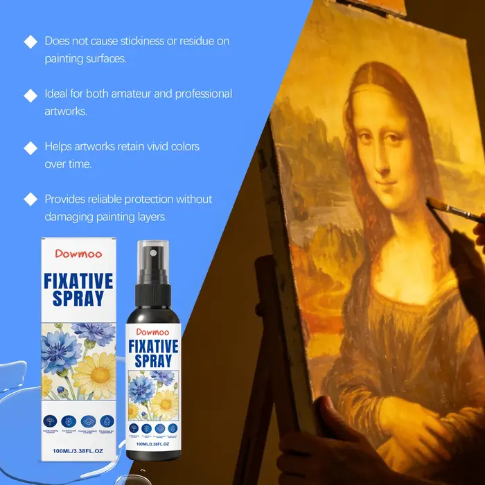 Fixateur en spray pour dessins et peintures