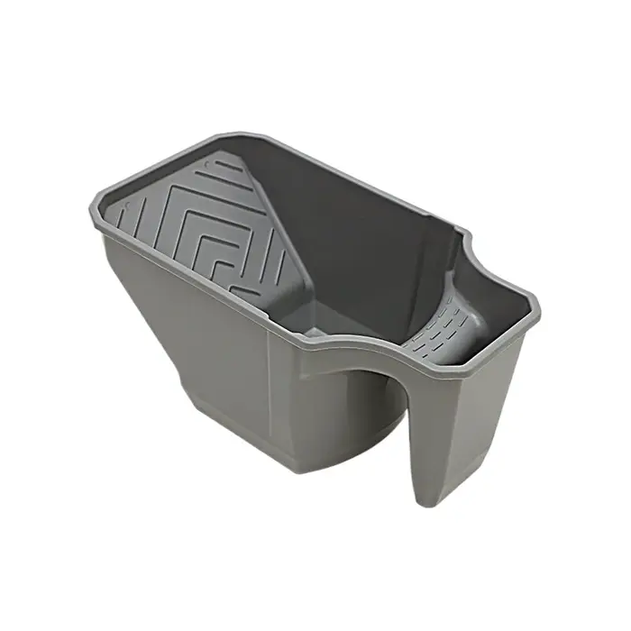 Tasse à peinture portative de 4 pouces avec support de rouleau-matériau PP Durable