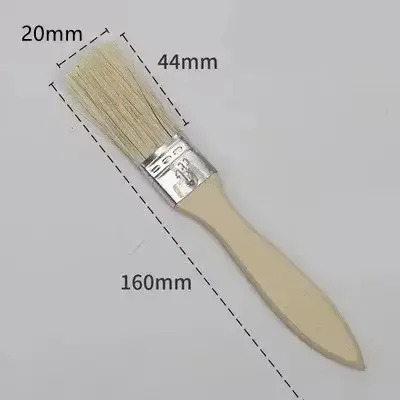 Pinceaux à manche en bois (lot de 10) adaptés à l'art, aux travaux manuels, au plâtrage, à la peintu