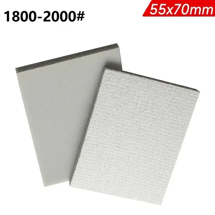 1 pièce Bloc éponge abrasive floquée carrée