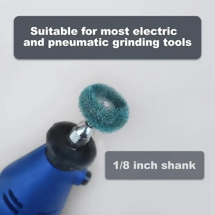 20 pièces de têtes abrasives de polissage et de ponçage pour outils rotatifs Dremel et accessoires de perceuse