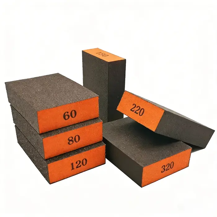 Lot de 6 éponges de ponçage à grains grossiers