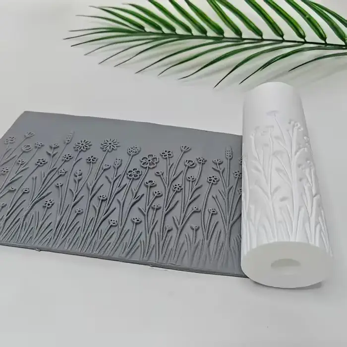 1 rouleau texturé Grassland Breeze – Outil haute précision pour l'argile et la poterie